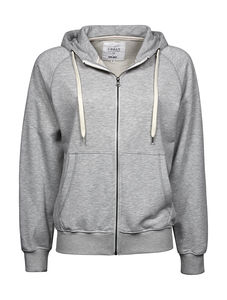 Sweatshirt publicitaire femme manches longues avec capuche | Jylinge Heather Grey