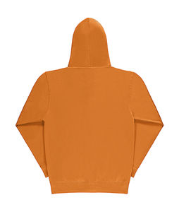 Sweatshirt personnalisé homme manches longues avec capuche | Lees Bright Orange