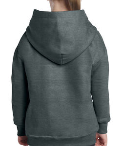 Sweat-shirt enfant capuche heavy blend™ publicitaire | Waterloo Dark Heather