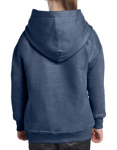 Sweat-shirt enfant capuche heavy blend™ publicitaire | Waterloo Heather Sport Dark Navy