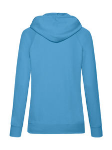 Sweatshirt personnalisé femme manches longues avec capuche | Ladies Lightweight Hooded Sweat Azure Blue