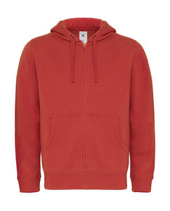 Sweat-shirt homme zippé à capuche publicitaire | Hooded Full Zip men Sweat Red