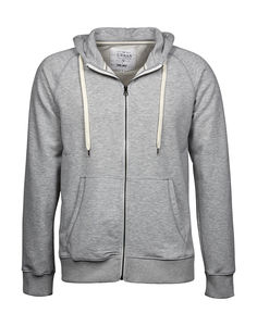 Sweatshirt publicitaire homme manches longues avec capuche | Kettinge Heather Grey