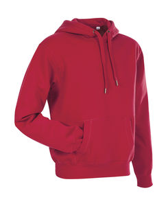 Sweatshirt publicitaire homme manches longues avec capuche | Active Sweat Hoody Men Crimson Red