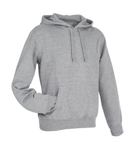 Sweatshirt publicitaire homme manches longues avec capuche | Active Sweat Hoody Men Grey Heather