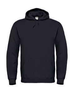 Sweat-shirt à capuche personnalisé | ID.003 Cotton Rich Hooded Sweat Black