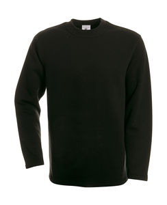 Sweat-shirt coupe droite personnalisé | Open Hem Sweat Black