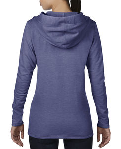 Sweatshirt publicitaire femme manches longues avec capuche | Women`s French Terry Hooded Sweat Heather Blue