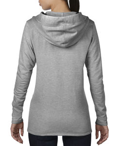 Sweatshirt publicitaire femme manches longues avec capuche | Women`s French Terry Hooded Sweat Heather Grey