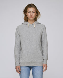 Sweat-shirt capuche suédé unisexe | Explore Heather Grey