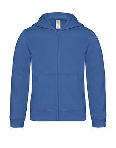 Sweatshirt personnalisé enfant manches longues avec capuche | Hooded Full Zip kids Sweat Royal