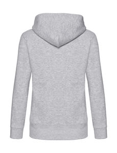 Sweat-shirt femme zippé à capuche premium publicitaire | Premium Hooded Sweat Jacket Lady-Fit Heather Grey