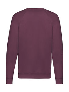 Sweatshirt publicitaire homme manches longues raglan | Lightweight Raglan Sweat Burgundy