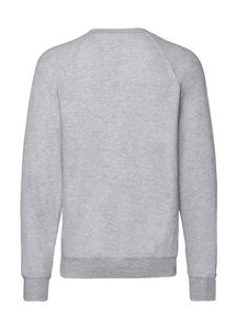 Sweatshirt publicitaire homme manches longues raglan | Lightweight Raglan Sweat Heather Grey