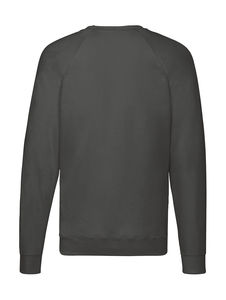 Sweatshirt publicitaire homme manches longues raglan | Lightweight Raglan Sweat Light Graphite