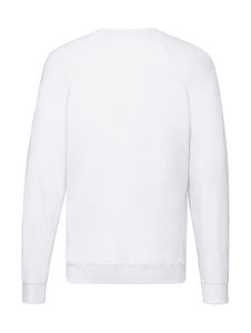 Sweatshirt publicitaire homme manches longues raglan | Lightweight Raglan Sweat White
