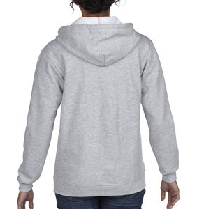 Sweat-shirt femme zippé à capuche heavy blend™ publicitaire | Westmount Sport Grey