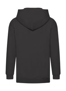 Sweatshirt publicitaire enfants manches longues avec capuche | Kids Premium Hooded Sweat Jacket Black