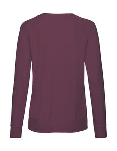 Sweatshirt personnalisé femme manches longues raglan | Ladies Lightweight Raglan Sweat Burgundy