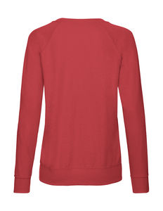 Sweatshirt personnalisé femme manches longues raglan | Ladies Lightweight Raglan Sweat Red