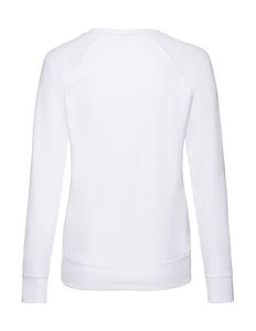 Sweatshirt personnalisé femme manches longues raglan | Ladies Lightweight Raglan Sweat White