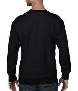 Sweatshirt publicitaire homme manches longues | Adult French Terry Crewneck Sweat Black