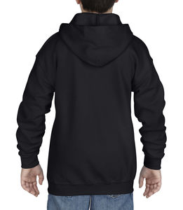 Sweat-shirt enfant zippé à capuche heavy blend™ personnalisé | Weyburn Black