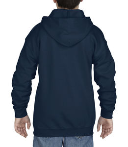 Sweat-shirt enfant zippé à capuche heavy blend™ personnalisé | Weyburn Navy