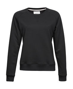 Sweatshirt publicitaire femme manches longues raglan | Karby Black