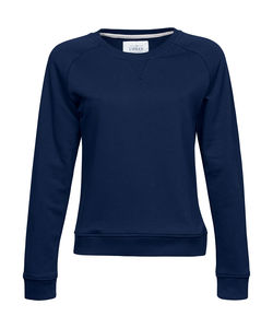 Sweatshirt publicitaire femme manches longues raglan | Karby Navy