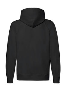 Sweatshirt publicitaire homme manches longues avec capuche | Lightweight Hooded Sweat Jacket Black