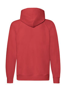 Sweatshirt publicitaire homme manches longues avec capuche | Lightweight Hooded Sweat Jacket Red