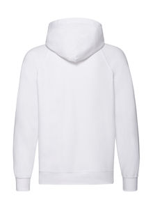 Sweatshirt publicitaire homme manches longues avec capuche | Lightweight Hooded Sweat Jacket White