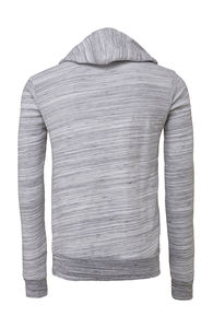 Sweatshirt personnalisé unisexe manches longues avec capuche | Wei Light Grey Marble Fleece
