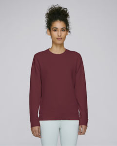 Sweat-shirt col rond essentiel unisexe | Rise Burgundy