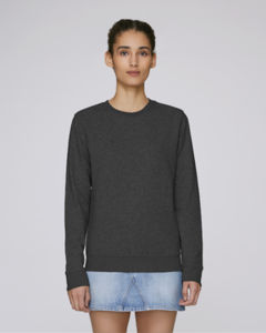 Sweat-shirt col rond essentiel unisexe | Rise Dark Heather Grey