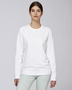 Sweat-shirt col rond essentiel unisexe | Rise White