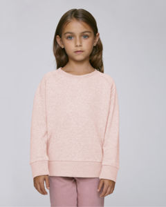 Sweat-shirt col rond enfant | Mini Scouts Cream Heather Pink