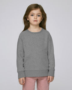 Sweat-shirt col rond enfant | Mini Scouts Mid Heather Grey