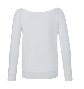 Sweat-shirt femme triblend publicitaire | Algieba Solid White Triblend