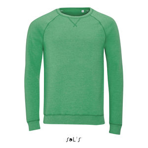 Sweat-shirt publicitaire homme french terry | Studio Men Vert chiné