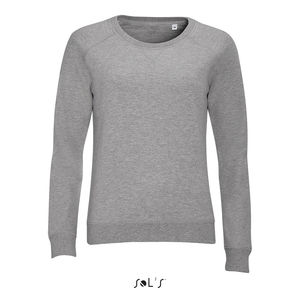 Sweat-shirt publicitaire femme french terry | Studio Women Gris chiné