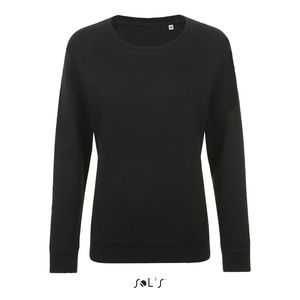 Sweat-shirt publicitaire femme french terry | Studio Women Noir