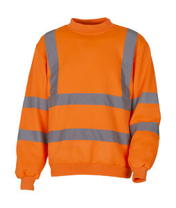Sweatshirt personnalisé manches longues | Donga Fluo Orange