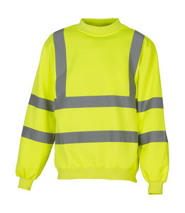 Sweatshirt personnalisé manches longues | Donga Fluo Yellow