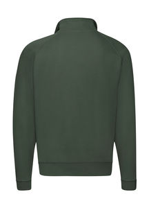 Sweatshirt publicitaire manches longues raglan | Zip Neck Sweat Bottle Green