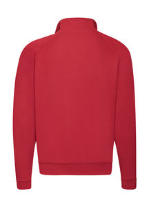 Sweatshirt publicitaire manches longues raglan | Zip Neck Sweat Red
