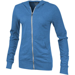 Sweater personnalisé capuche full zip femme Garner Bleu