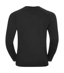 Sweatshirt publicitaire homme manches longues cintré raglan | Virginia Dare  Black