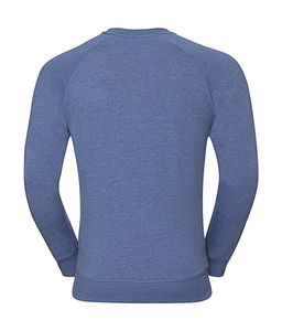 Sweatshirt publicitaire homme manches longues cintré raglan | Virginia Dare  Blue Marl